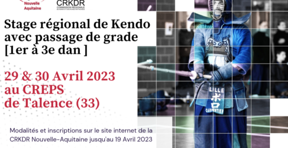 Stage Régional à Talence – 29 et 30 Avril 2023