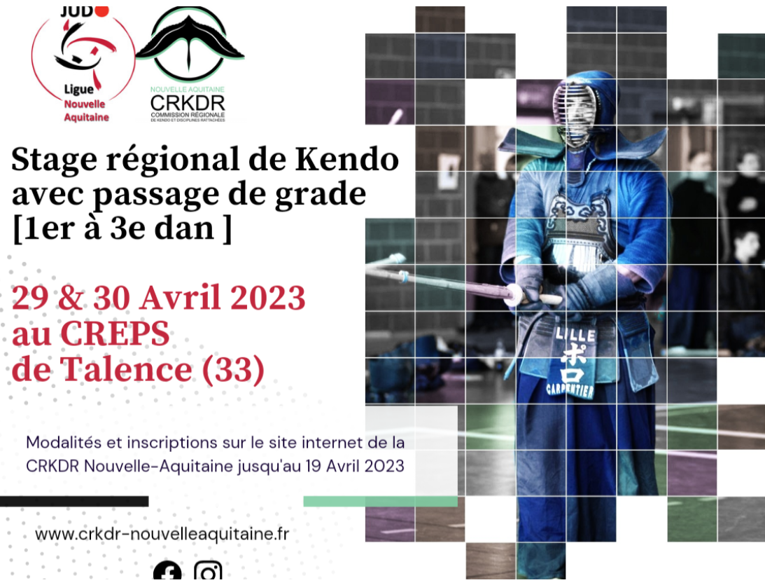 Stage Régional à Talence – 29 et 30 Avril 2023